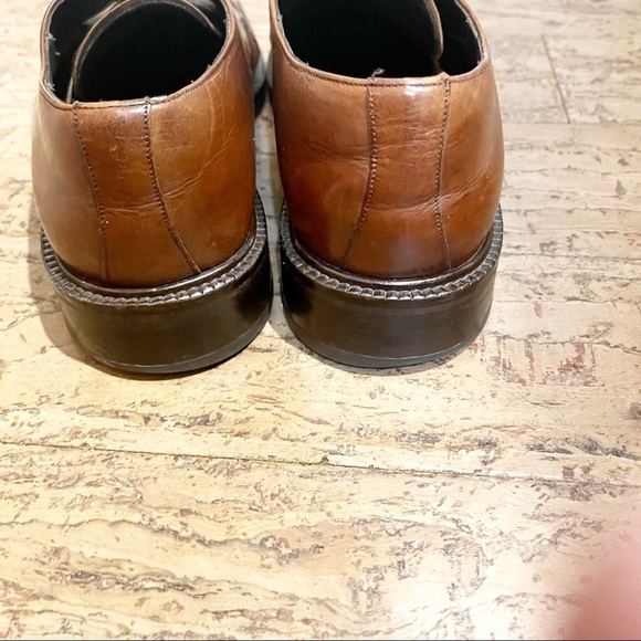 Mezlan Brown Leather Split Toe Oxford Spain 9 M - Picture 6 of 9